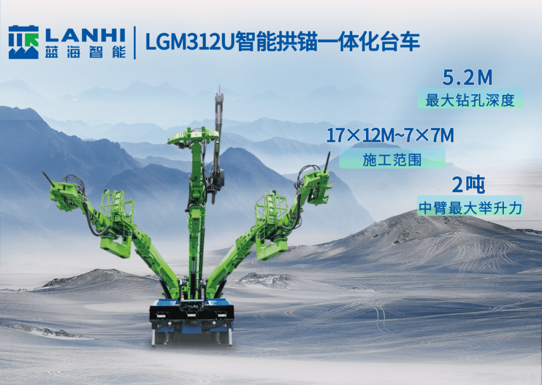 藍海智能拱錨臺車，為隧道立拱架、打錨桿施工環(huán)節(jié)提速增效！(圖1)